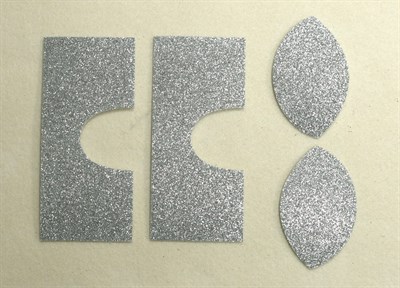 Набор для создания кукольных сапожек ТМ Сама сшила (верхняя часть) , цвет серебряный глиттер - фото 6589