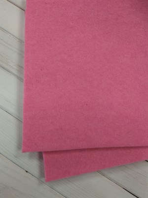 Фетр мягкий ТМ IDEAL размер 20х30 см, толщина 1 мм цвет розовый, 1 шт. - фото 6945
