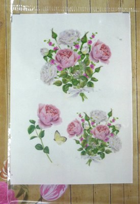 Термоналейка Розы 1, 7х10 см, 1 лист - фото 7189