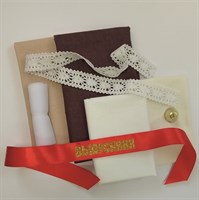 Набор материалов и аксессуаров для шитья текстильной куклы "Выпускницы"
