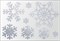Глиттерные термонаклейки Снежинки цветные, 1 шт.  ТА-002 - фото 5672
