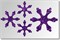 Термонаклейки глиттерные Снежинки цветные ТА-013 - фото 5725