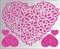 Термонаклейки глиттерные Сердечки и цветы ТА-032, 115х95 мм - фото 6531