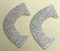 Набор для создания кукольных туфелек ТМ Сама сшила (верхняя часть) , цвет серебряный глиттер - фото 6584