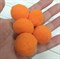 Помпоны синтетические, диаметр 3 см, цвет оранжевый, 5 шт. - фото 7810